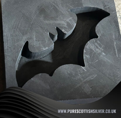 Batman Graphite Mold, Detailed Batman Logo Design, Ideal for Jewelry Making, Unique Gift for Superhero Enthusiasts 3