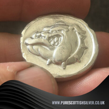 1 Troy oz Silver Round, 3D Handpoured Bulldog Coin for Collectors, Unique Gift for Dog Lovers 6