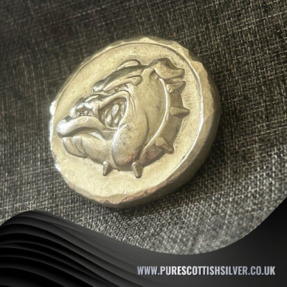 1 Troy oz Silver Round, 3D Handpoured Bulldog Coin for Collectors, Unique Gift for Dog Lovers 5