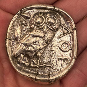 Greek Owl Coin – Solid Silver Bullion Round