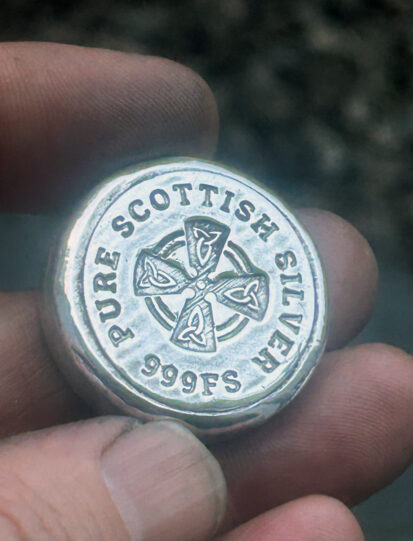 2 Troy Oz,Celtic Cross Solid Silver Round 999fs, Handmade Keepsake for Special Occasions, Perfect Unique Gift. - Image 3