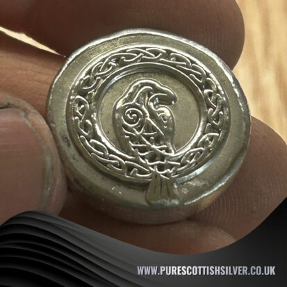 1 oz Solid Silver Round – Hand-Poured Celtic Crow Design, Collectible Silver Coin, Perfect Gift for Numismatics 2