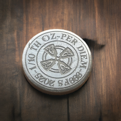3g Solid Silver Fractionals - Celtic Per Diem - Image 3