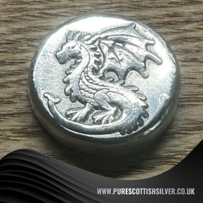 2oz Solid Silver Round – Hand Poured, Embossed Dragon Design, Collector’s Piece, Unique Housewarming Gift 4