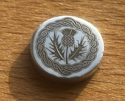 3g Solid Silver Fractionals - Celtic Thistle