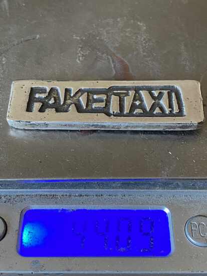 Fake Taxi Solid SIlver Bar – 44g 999fs 6