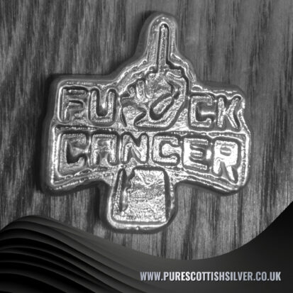 Fuck Cancer – 2 Troy oz Solid Silver Fuck Cancer Bar – Powerful Statement Piece for Encouragement and Strength – Ideal for Cancer Fighters, Survivors & Supporters Gift 6