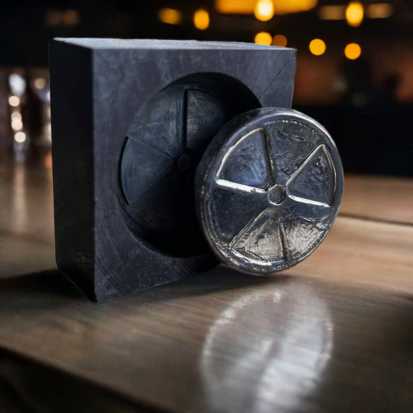 Graphite Mould - Toxic logo  - 2 Troy Oz - Image 4