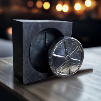 Graphite Mould - Toxic logo  - 2 Troy Oz