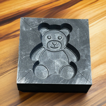Graphite Mold in Bear Shape, Ideal for Casting Metals and Glass, 50mm x 50mm x 20mm, Great Gift for DIY Enthusiast - Image 4