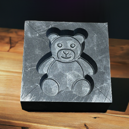 Graphite Mold in Bear Shape, Ideal for Casting Metals and Glass, 50mm x 50mm x 20mm, Great Gift for DIY Enthusiast - Image 7