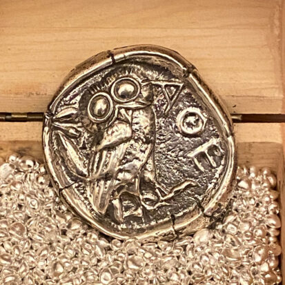 Greek Owl Coin – Solid Silver Bullion Round 3