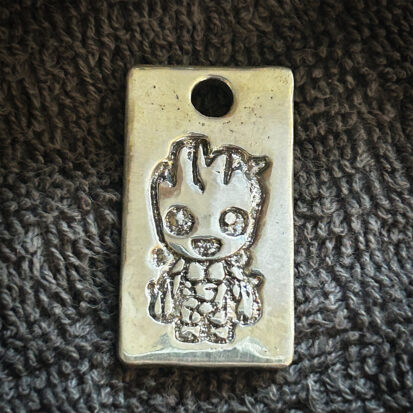 Solid Silver Groot Pendant