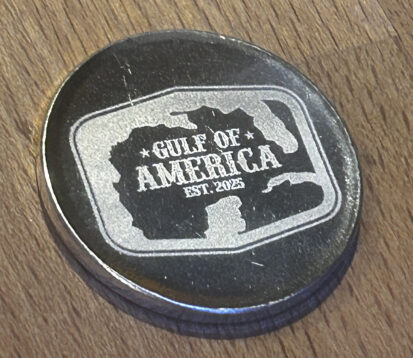 1oz Gulf of American Coin, formerly known as the Gulf of Mexico Coin, 999fs, handpoured in Scotland.