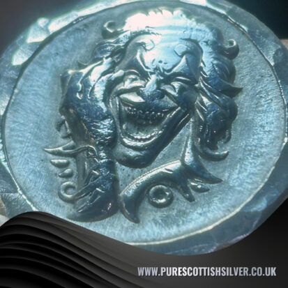 2 troy oz fine 999 silver joker round, unique handmade collectible coin for novelty gift, perfect for comic fans 5