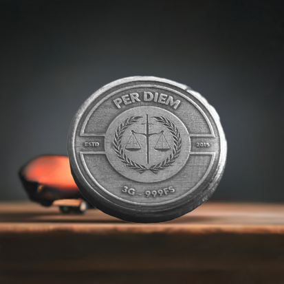 3g Solid Silver Fractionals - Justice Per Diem