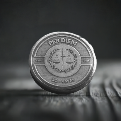 3g Solid Silver Fractionals - Justice Per Diem - Image 5