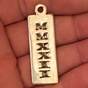 Solid Silver MMXXII Pendant