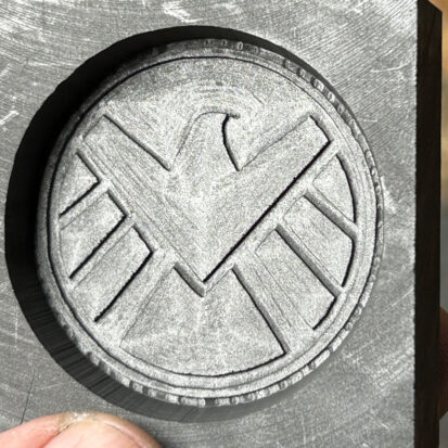 Graphite Mould – Marvel Logo Round 2