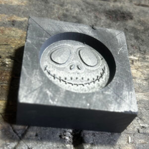 Graphite Mould with Jack Skellington Design, Perfect for Metal and Glass Casting, Unique Halloween Gift for Crafters