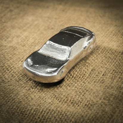 Nissan Silvera - Hand Poured Solid Silver Sports Car 2 oz, Detailed Craftsmanship, Collector’s Showpiece, Great Gift for Him - Image 4