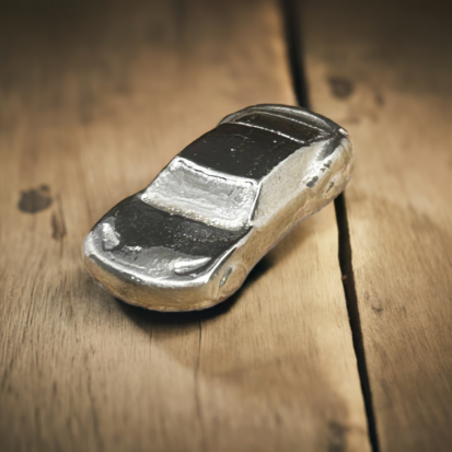 Nissan Silvera - Hand Poured Solid Silver Sports Car 2 oz, Detailed Craftsmanship, Collector’s Showpiece, Great Gift for Him - Image 5