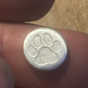 2g Solid Silver Fractionals – Pet Pawprint