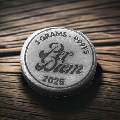 3g Solid Silver Fractionals - Per Diem