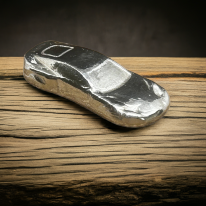 Pourche 999 - Luxury Solid Silver Sports Car, 2 Troy Oz, Hand Poured Precision, Ideal Gift for Car Enthusiasts - Image 3