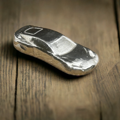 Pourche 999 - Luxury Solid Silver Sports Car, 2 Troy Oz, Hand Poured Precision, Ideal Gift for Car Enthusiasts - Image 5