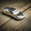 Pourche 999 - Luxury Solid Silver Sports Car, 2 Troy Oz, Hand Poured Precision, Ideal Gift for Car Enthusiasts