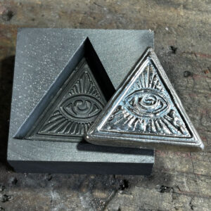 Graphite Mold – All Seeing Eye  – 2 Troy Oz