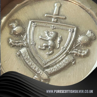 2 troy ounce Scottish Crest, Artisan Crafted Coin for Display, Ideal Gift for History Buffs and Collectors.