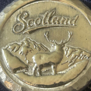 2 troy ounce silver round, Scottish Stag design, perfect for gifting or collecting, handmade in Scotland.