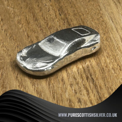 Pourche 999 – Luxury Solid Silver Sports Car, 2 Troy Oz, Hand Poured Precision, Ideal Gift for Car Enthusiasts 4