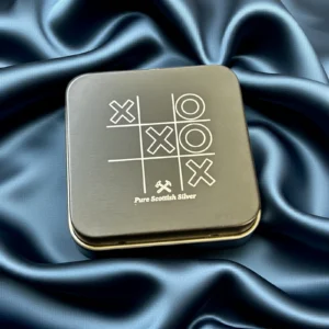Solid Silver Tic-Tac-Toe Game Set (9 x 1 gram Fine Silver Pieces)