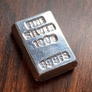 100g Solid Silver Ingot – Hand Poured Bar