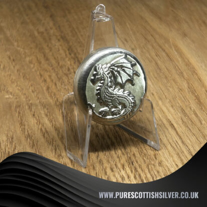 Silver Round 2oz Mythical Dragon Design – Collectible Fine Silver Coin for Fantasy Enthusiasts & Unique Gifts 3
