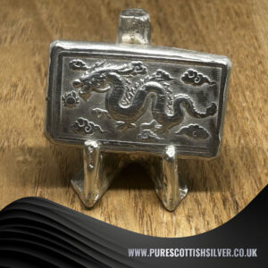 45g Silver Dragon Bar – Exclusive Chinese Design, Ideal for Collectors and Dragon Lovers, Perfect Collector’s Gift