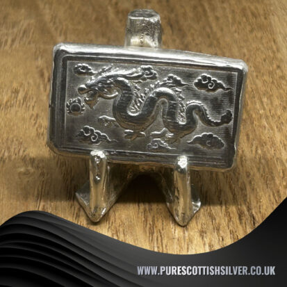 45g Silver Dragon Bar – Exclusive Chinese Design, Ideal for Collectors and Dragon Lovers, Perfect Collector’s Gift