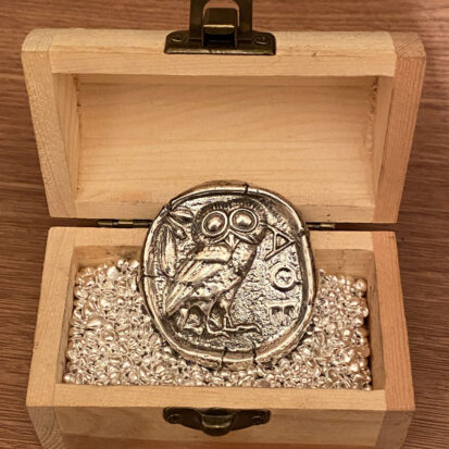 Greek Owl Coin – Solid Silver Bullion Round 4