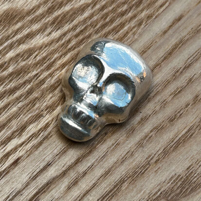 70g  Solid Silver Skull - Bullion Silver - Image 6