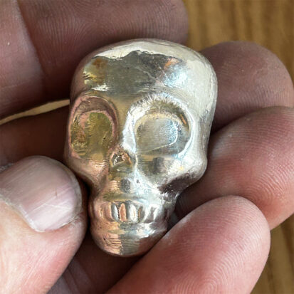 70g  Solid Silver Skull – Bullion Silver 3