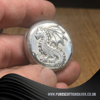 Silver Round 2oz Mythical Dragon Design – Collectible Fine Silver Coin for Fantasy Enthusiasts & Unique Gifts 2