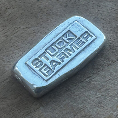 1oz Stuck Farmer Silver Bar 999fs, Premium Craftsmanship from Scotland, Unique Gift for Silver Enthusiasts. - Image 3