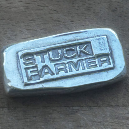 1oz Stuck Farmer Silver Bar 999fs, Premium Craftsmanship from Scotland, Unique Gift for Silver Enthusiasts. - Image 4