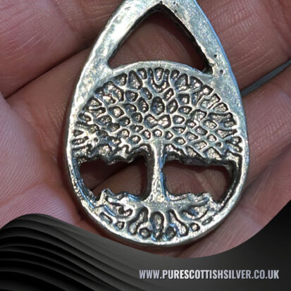 Solid Silver Tree of Life Pendant- 34 Grams 2