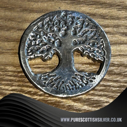 Solid Silver Round Tree of Life Round- 65 Grams 6