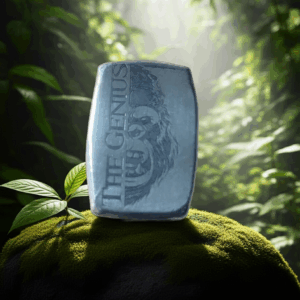 The Genius 1oz solid silver bar.