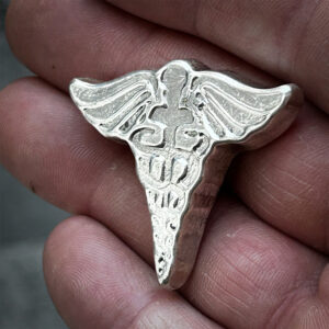 The Caduceus – Solid Silver 50 Grams